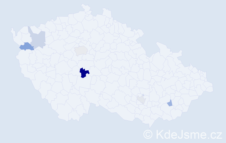 Jméno: 'Biserka', počet výskytů 8 v celé ČR