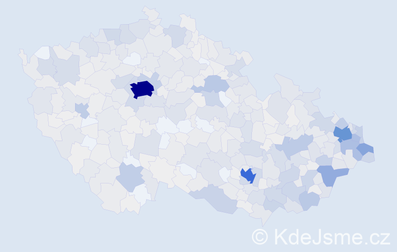 Jméno: 'Miriam', počet výskytů 2010 v celé ČR