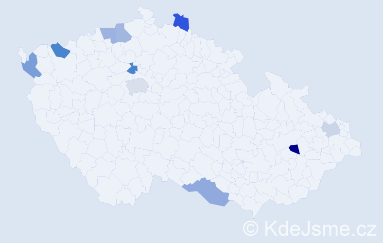 Jméno: 'Xuan Duc', počet výskytů 11 v celé ČR