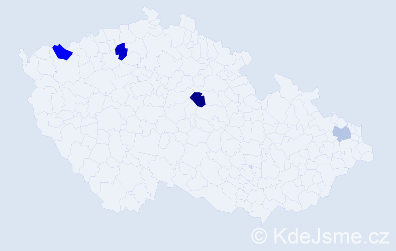 Jméno: 'Quoc Tri', počet výskytů 4 v celé ČR