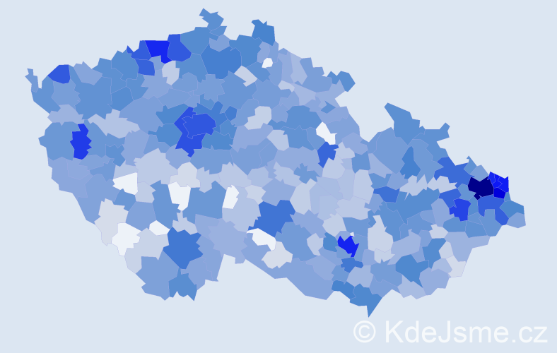 Jméno: 'Alex', počet výskytů 2452 v celé ČR