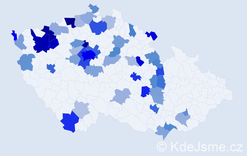 Jméno: 'Dmitrij', počet výskytů 117 v celé ČR