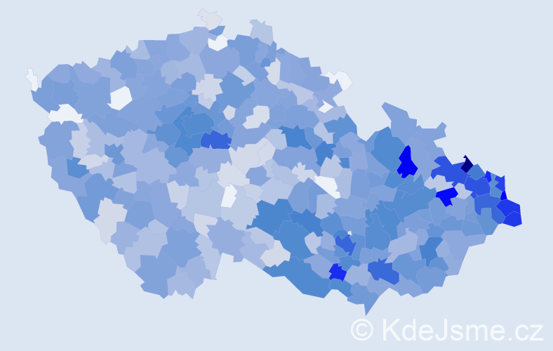 Jméno: 'Tobias', počet výskytů 1911 v celé ČR