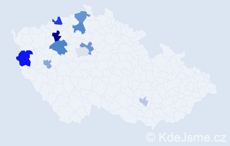 Jméno: 'Kordula', počet výskytů 10 v celé ČR