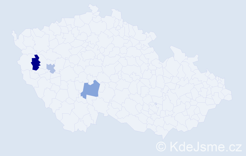 Jméno: 'Max Alexander', počet výskytů 3 v celé ČR