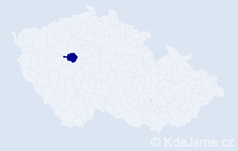 Jméno: 'Nadeja', počet výskytů 1 v celé ČR