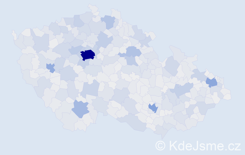 Jméno: 'Milena', počet výskytů 24929 v celé ČR