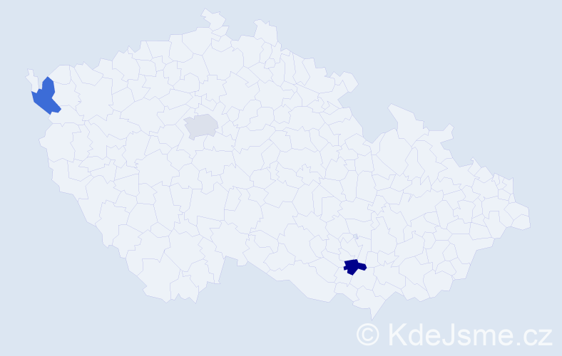 Jméno: 'Adelya', počet výskytů 3 v celé ČR