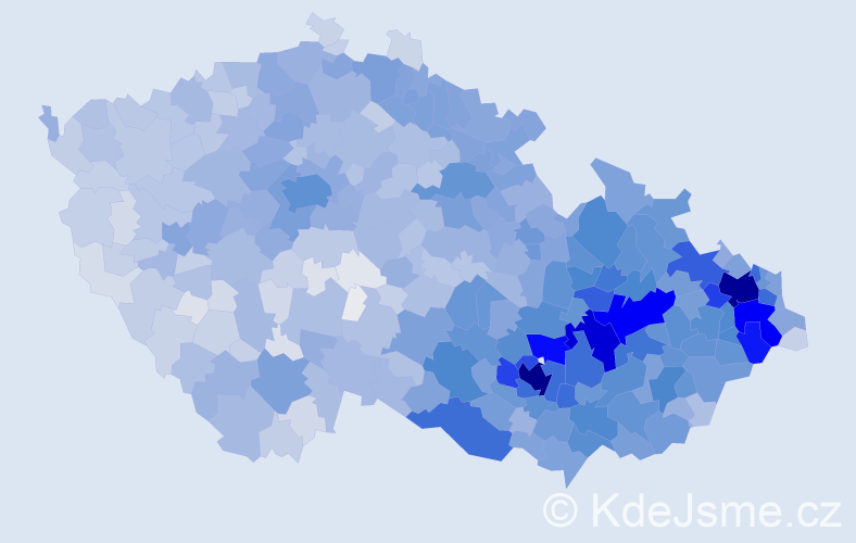 Jméno: 'Ivo', počet výskytů 17039 v celé ČR