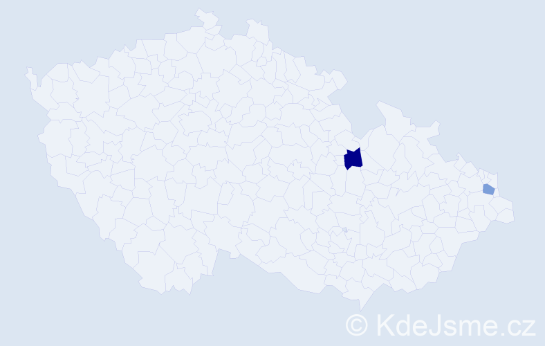 Jméno: 'Marcin Michal', počet výskytů 2 v celé ČR