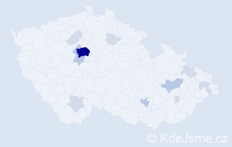 Jméno: 'Bojana', počet výskytů 31 v celé ČR