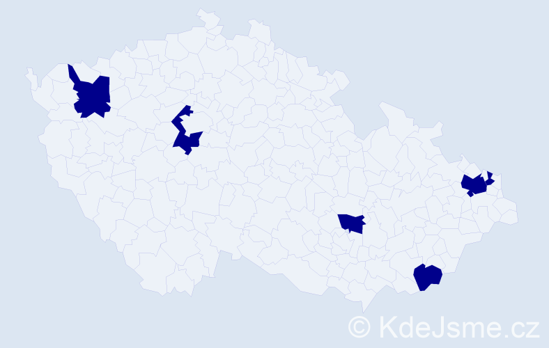 Jméno: 'Remy', počet výskytů 6 v celé ČR