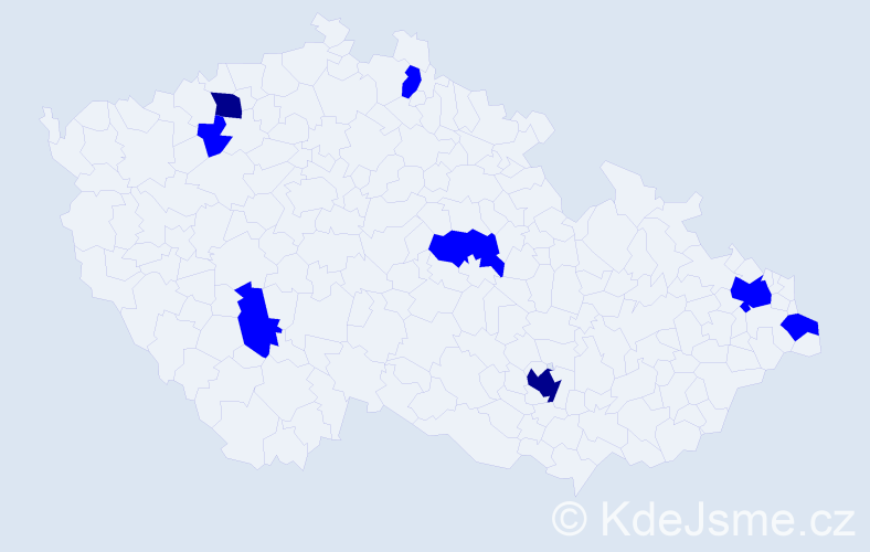 Jméno: 'Ashley', počet výskytů 10 v celé ČR