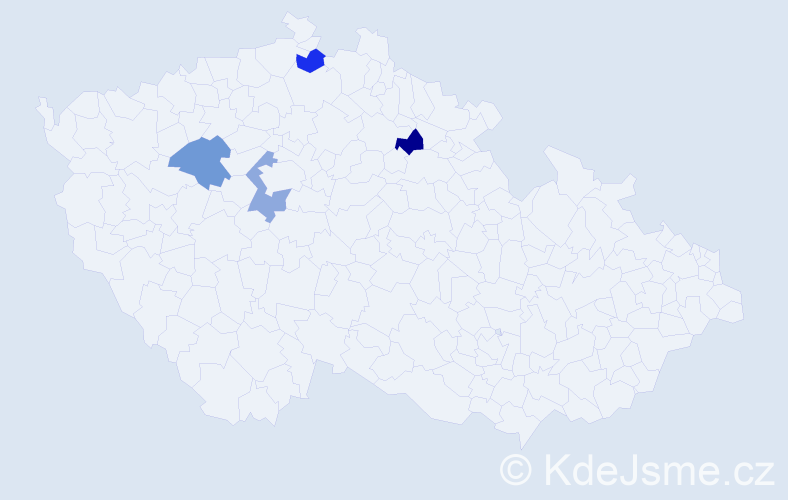 Jméno: 'Quang Phong', počet výskytů 4 v celé ČR