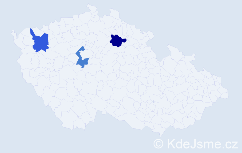 Jméno: 'Dzhamilya', počet výskytů 3 v celé ČR