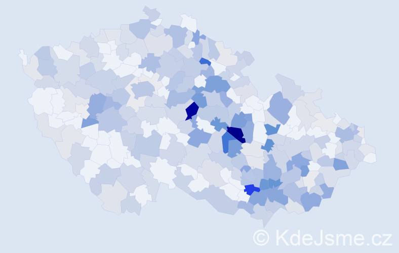 Jméno: 'Jarmil', počet výskytů 537 v celé ČR
