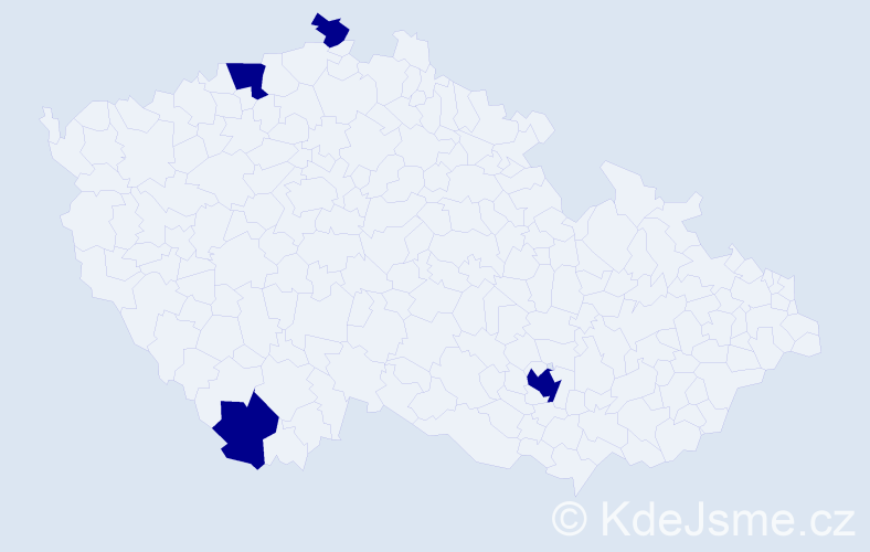 Jméno: 'Lukáš Antonín', počet výskytů 4 v celé ČR