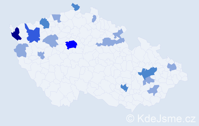 Jméno: 'Chuong', počet výskytů 32 v celé ČR