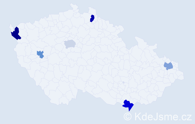 Jméno: 'Quang Linh', počet výskytů 6 v celé ČR