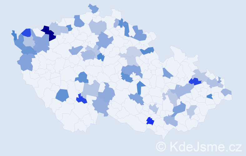 Jméno: 'Mike', počet výskytů 80 v celé ČR