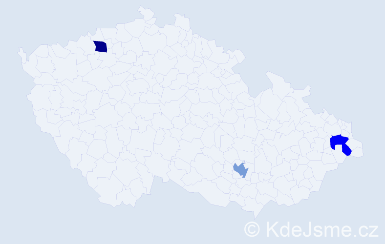 Jméno: 'Quoc Hung', počet výskytů 3 v celé ČR