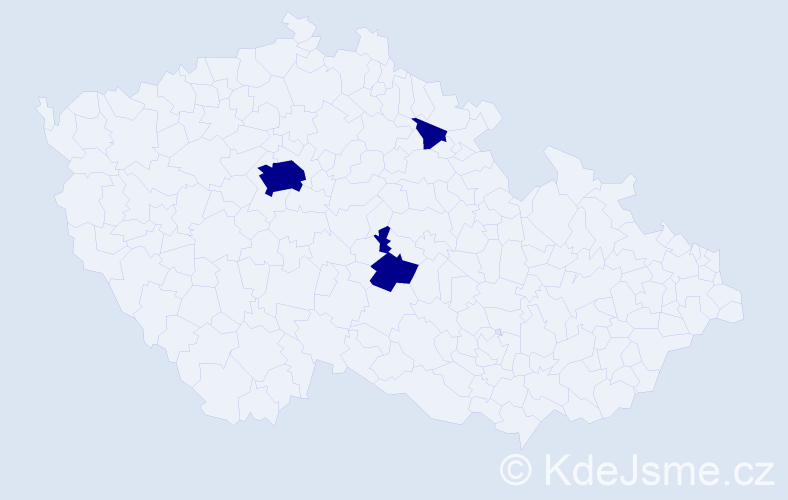 Jméno: 'Miloslav Jan', počet výskytů 3 v celé ČR