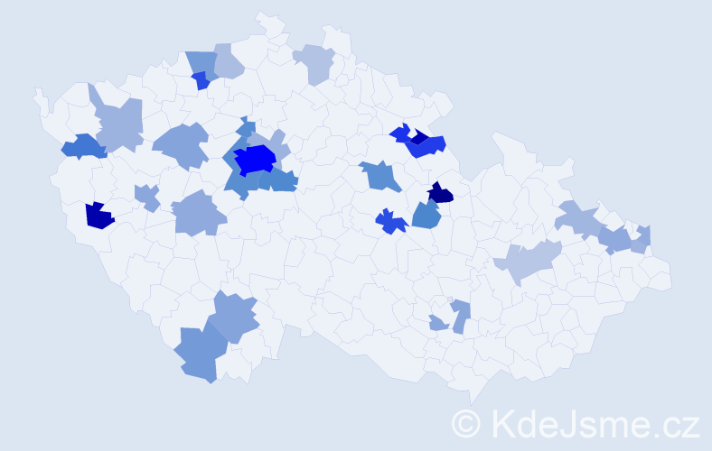 Jméno: 'Violetta', počet výskytů 80 v celé ČR