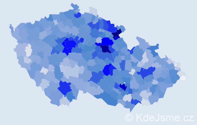 Jméno: 'Dita', počet výskytů 5208 v celé ČR
