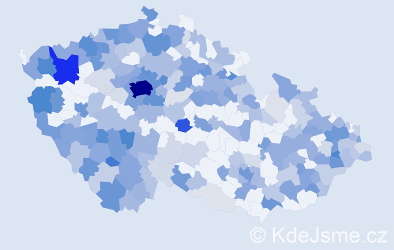 Jméno: 'Jelena', počet výskytů 691 v celé ČR