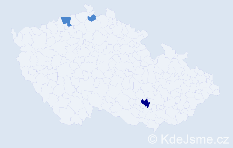 Jméno: 'Nermin', počet výskytů 5 v celé ČR