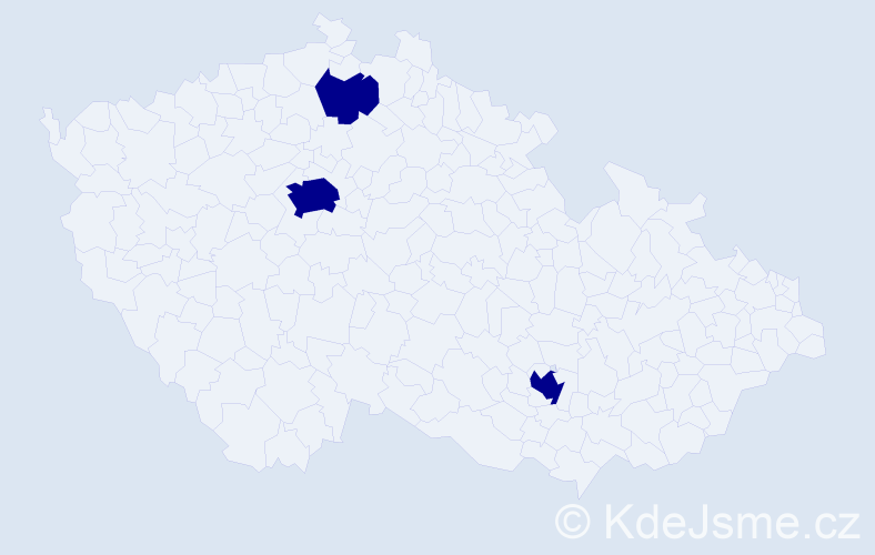Jméno: 'Miroslava Anna', počet výskytů 3 v celé ČR