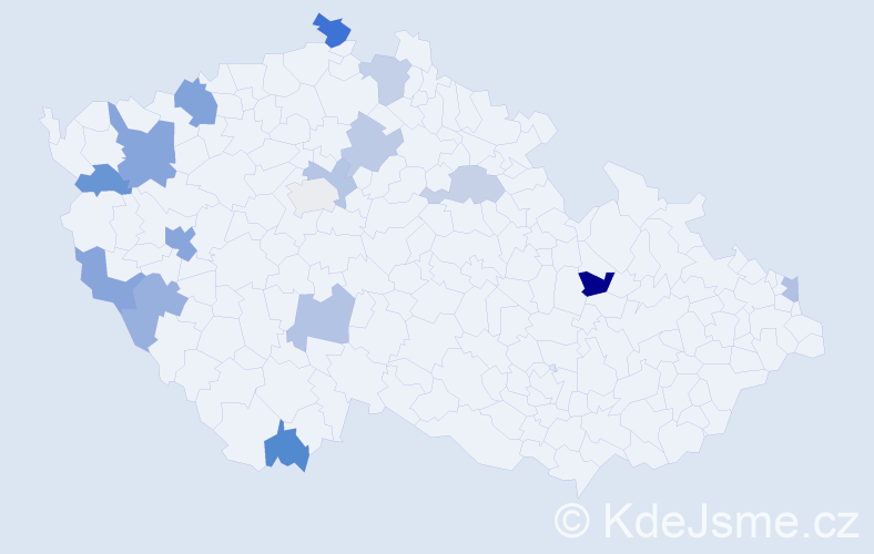 Jméno: 'Franz Josef', počet výskytů 22 v celé ČR