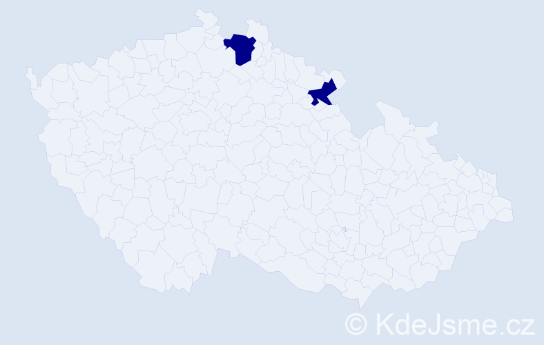 Jméno: 'Annabeth', počet výskytů 2 v celé ČR