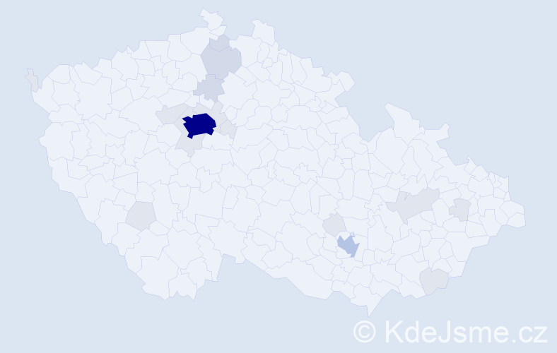 Jméno: 'Dragana', počet výskytů 53 v celé ČR