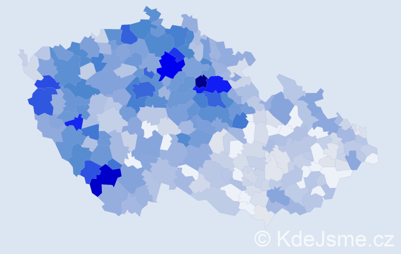 Jméno: 'Vendulka', počet výskytů 1457 v celé ČR