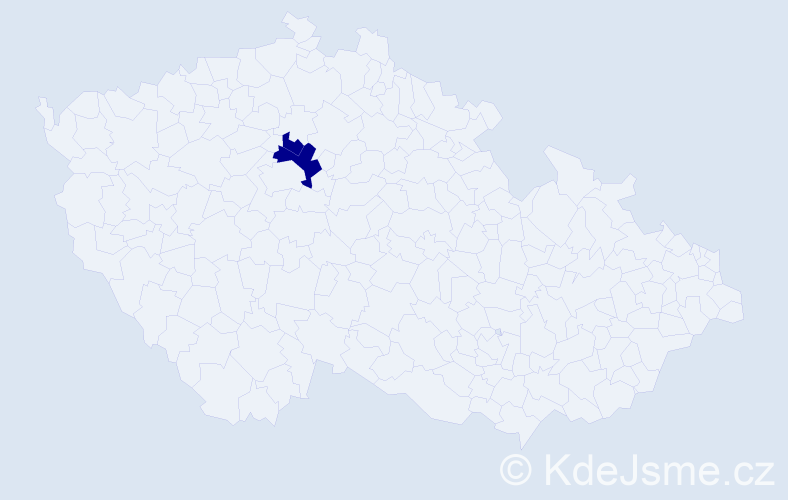 Jméno: 'Mamoun', počet výskytů 2 v celé ČR