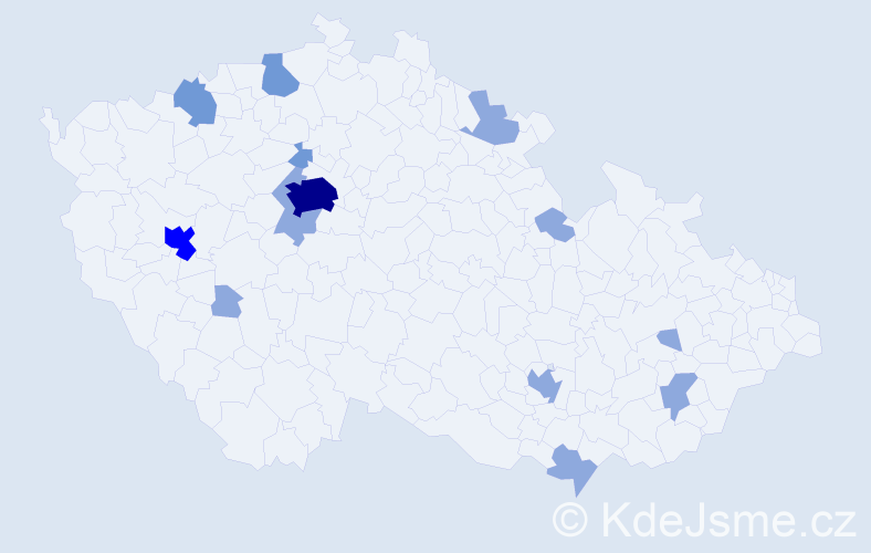 Jméno: 'Ihor', počet výskytů 24 v celé ČR