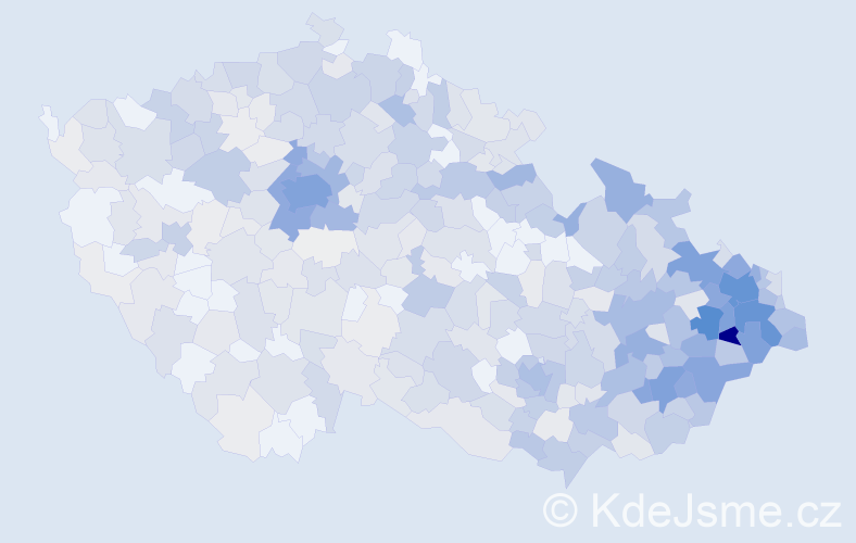 Jméno: 'Radana', počet výskytů 1691 v celé ČR