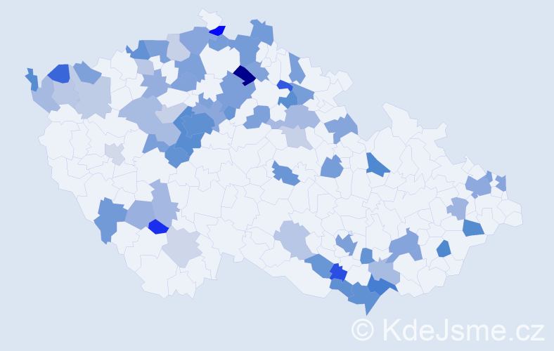 Jméno: 'Lilian', počet výskytů 136 v celé ČR