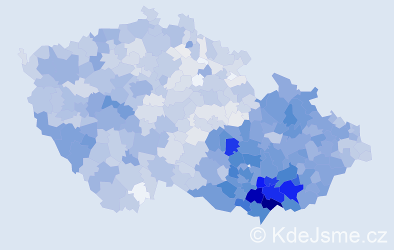 Jméno: 'Josefa', počet výskytů 3686 v celé ČR