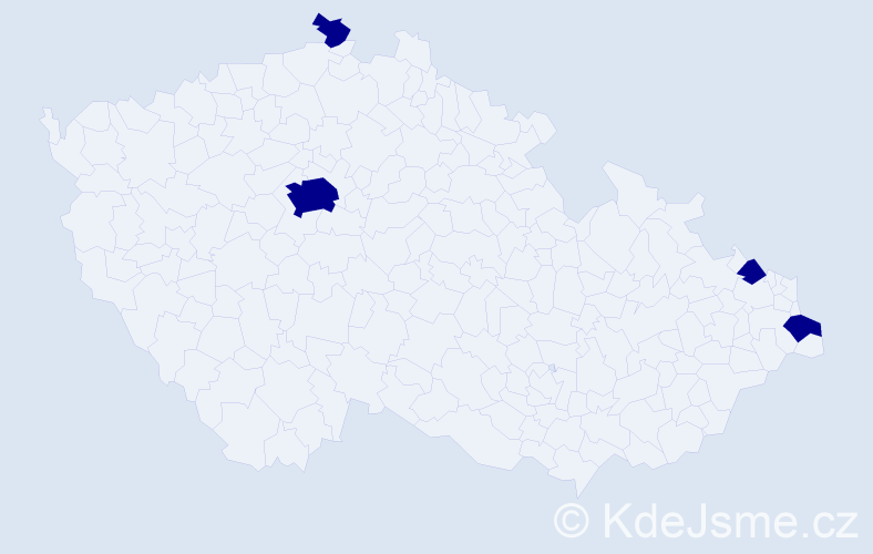 Jméno: 'Ottmar', počet výskytů 4 v celé ČR