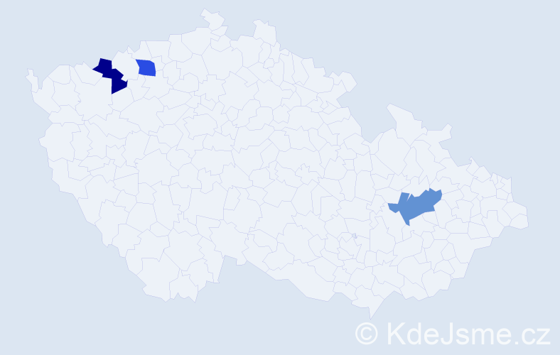 Jméno: 'Siegrun', počet výskytů 3 v celé ČR