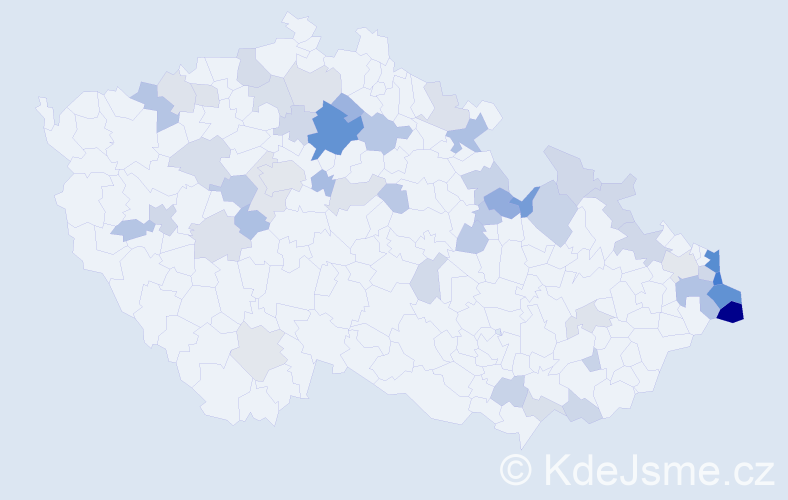 Jméno: 'Grzegorz', počet výskytů 106 v celé ČR