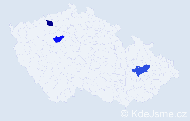 Jméno: 'Alda', počet výskytů 3 v celé ČR