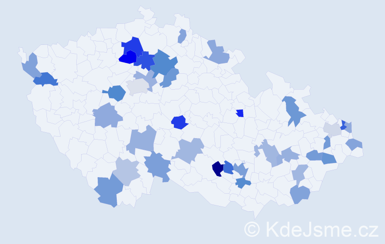 Jméno: 'Sedrik', počet výskytů 49 v celé ČR