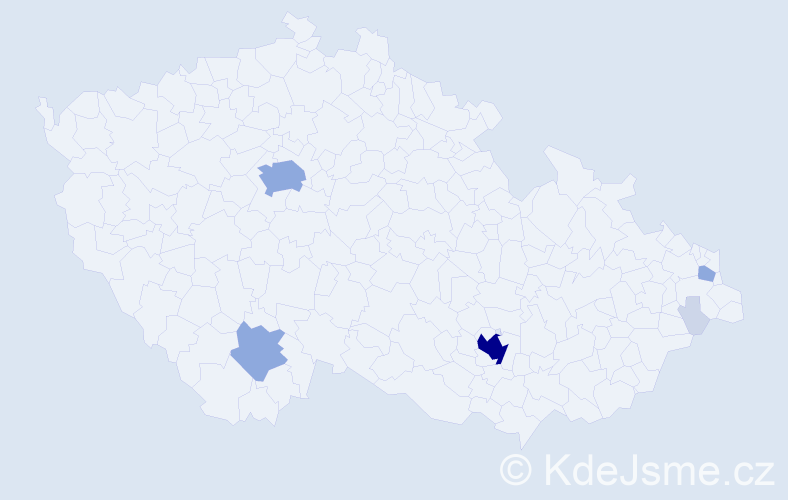 Jméno: 'Eran', počet výskytů 21 v celé ČR