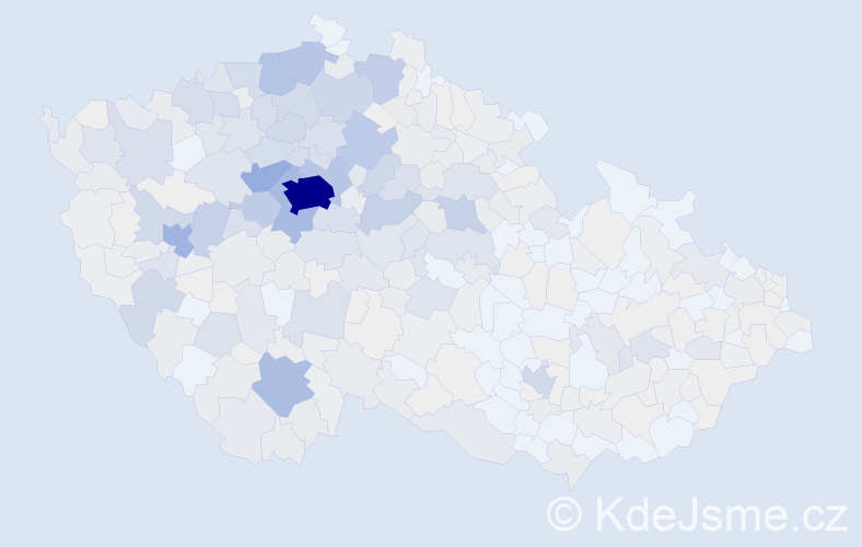Jméno: 'Věnceslava', počet výskytů 1305 v celé ČR