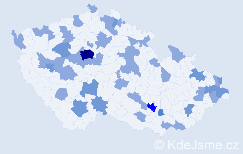 Jméno: 'Ondra', počet výskytů 79 v celé ČR
