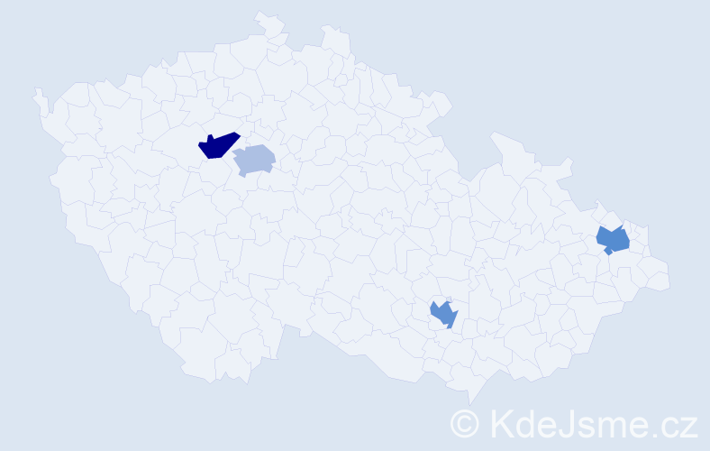 Jméno: 'Trung Chinh', počet výskytů 4 v celé ČR