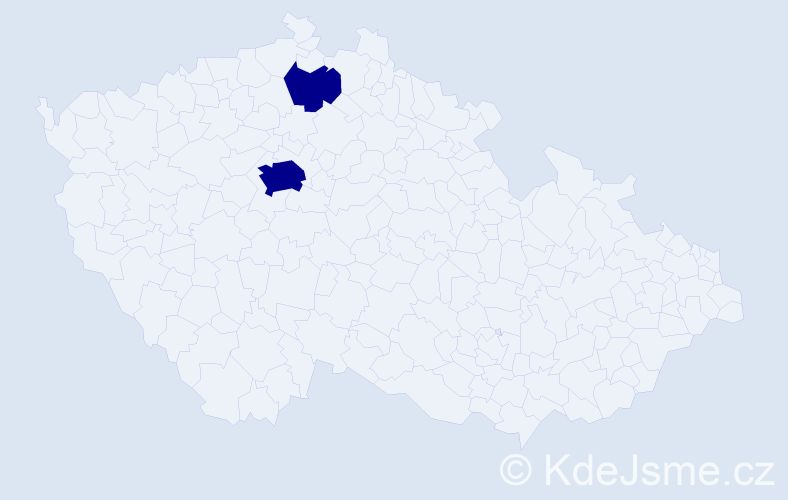 Jméno: 'Kale', počet výskytů 2 v celé ČR